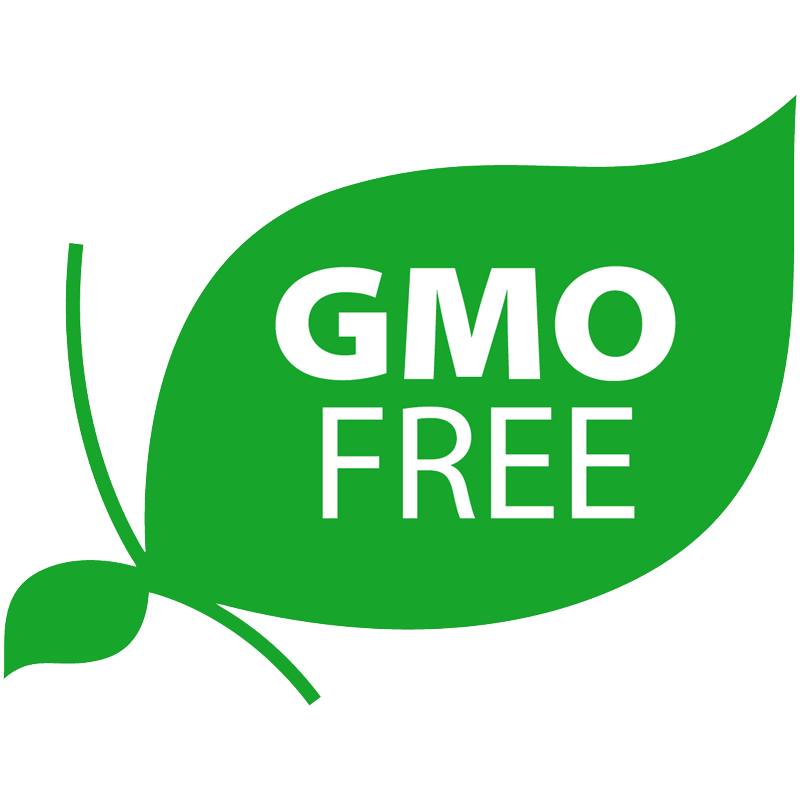 Non GMO and GMO Free badge