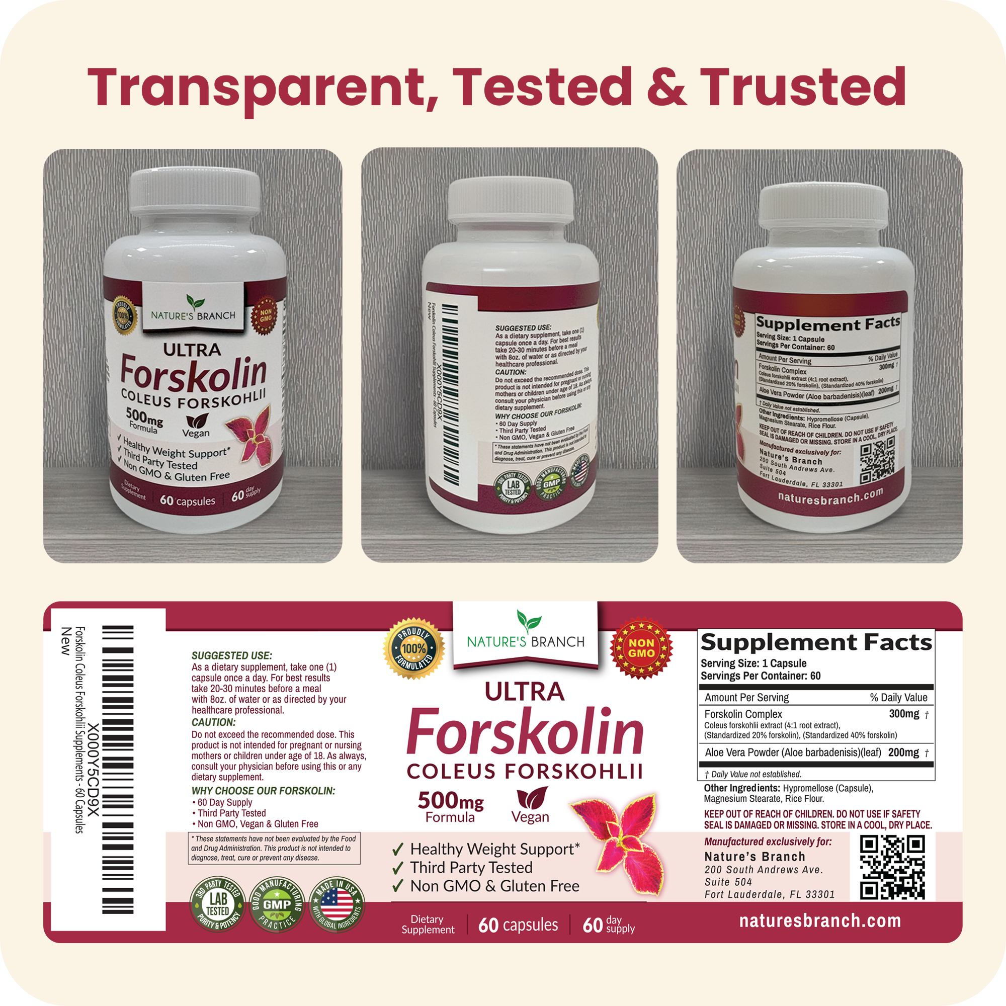 forskolin and l carnitine Forskolin For Weight Support (500mg Formula)